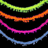 Themed Party Supplies Fluorescent Macaron Neon Party Garland – Christmas Star & Cosmos Ribbon Decoration