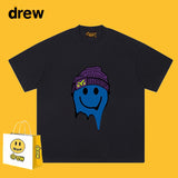 Drew T Shirts Cotton Short Sleeve Drew Smiley Face