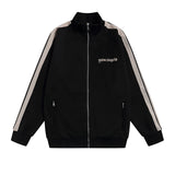 Palm Angels Sweatshirts Suit Striped Color Matching Sports Suit Loose Casual Suit