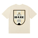 Rhude T Shirt Ski Theme Letter Print Short Sleeve T-Shirt