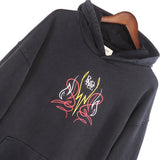 Rhude Hoodie Letter Design Washed Retro Hooded Sweater