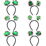 Halloween headband Halloween Glow-in-the-Dark Headband – Skull & Bat Light-Up Design