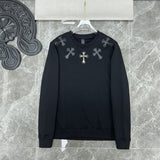Chh Chrome Hearts Sweatshirts Autumn/Winter CH Classic Sanskrit Crew Neck Sweater