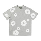 Denim Tears T Shirt ShortsPuff Print Short Sleeve T-shirt Loose Couple Shorts Suit(Options need to be purchased separately)