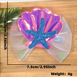 Themed Party Supplies Cartoon Seashell & Starfish Hair Clips – Ocean Theme Birthday Party Accessories