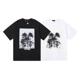 Purple Brand T Shirt Chess Print Short Sleeve T-Shirt