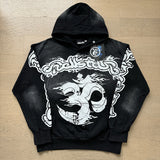 Hellstar JacketsHellstar Hoodie & Pants Wash Old Vintage Men's and Women's Loose Casual Sweater Sweatpants