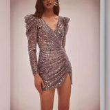 Women's Party Dress Dazzle in Style Sparkling Dresses to Make You Shine (Ss0416)