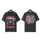 Hellstar T Shirt Washing Water Black Series Printed Short Sleeve T-Shirt