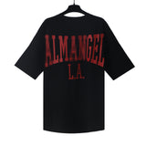 Palm Angels T Shirts Alphabet Slogan Printed Short Sleeve T-Shirt