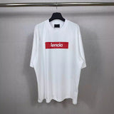 Men T-shirts Summer Paris joint LOGO print crew neck T-shirt