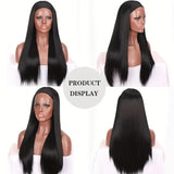 Women'S Wigs Black Headband Wig with Straight Hair