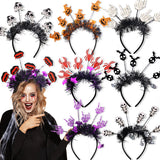 Halloween headband Halloween Headband – Pumpkin, Spider & Radiant Feather Design