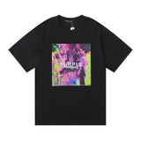 Purple Brand T Shirts Purple Micro Label Letter Pattern Printed Short Sleeve T-Shirt