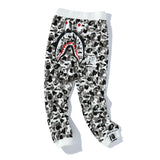 Bathing Ape Pant Spring Brand Ape Man Head Print Camouflage Men's and Women's Shark Casual Pants