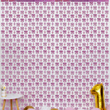 Themed Party Supplies 2m Pink Holographic Bow Foil Fringe Curtain – Birthday Party Backdrop for Kids