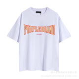 Purple Brand T ShirtsPurple Micro Label Letter Pattern Printed Short Sleeve T-Shirt