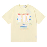 Rhude T Shirt Micro Label Yacht Print Short Sleeve T-Shirt