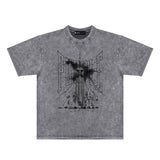 Purple Brand Distressed T Shirts Short Sleeve