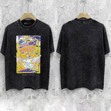Purple Brand Distressed T Shirts Short Sleeve