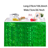 Themed Party Supplies American Football Fringe Table Skirt – Kids Birthday Party Table Decoration