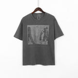 C.e t shirts batik washed ghost peak reflective short sleeve men and women