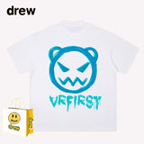 Drew T Shirts Funny Smiley Printed Short Sleeve