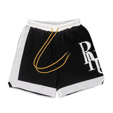 Rhude Shorts Micro Label Alphabet Color Matching Sports Casual Shorts Elastic Beach Pants