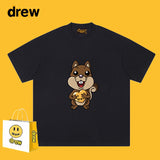 Drew T Shirts Smiley Bear Printed Short Sleeve