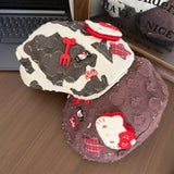 Y2k hot girl hat heavy industry kt cat duck tongue beret