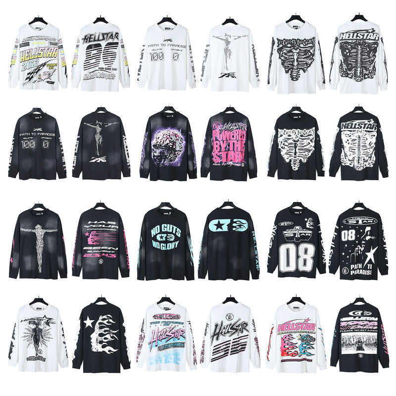 Hellstar long-sleeve T-shirt autumn, loose long-sleeve T-shirt