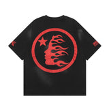Hellstar T Shirt Beat Us! T-Shirt Washing Printed Short Sleeve T-Shirt