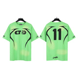 Hellstar T Shirts & Shorts Washing Print Short Sleeve T-Shirt Shorts Summer