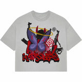 Street Unisex T-shirt Butterfly Wings Devil AK Anime Pattern