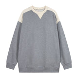 C.e sweatshirt autumn winter c.e casual style patchwork pattern round neck pullover sweatshirt