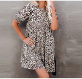 Women Dresses in Stock Cross-Border Amazon Leopard Print Dress