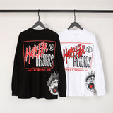 Hellstar long-sleeve T-shirt graffiti portrait print loose version casual long sleeve