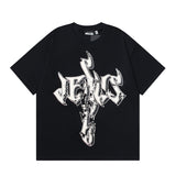 Hellstar T Shirt Alphabet Portrait Casual Men's and Women's Loose Short Sleeve T-Shirt