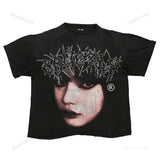Street Unisex T-shirt Girl Portrait Street Tee