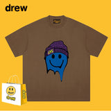 Drew T Shirts Cotton Short Sleeve Drew Smiley Face