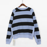 C.e sweatshirt spring & fall c.e stripespatchwork colorblock batik round neck sweatshirt