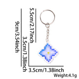 Themed Party Supplies Minecraft Keychain – Pixel Game Theme Party Decoration Acrylic Weapon & Diamond Backpack Charm