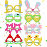 Themed Party Supplies Neon Theme Party Felt Glasses – Kids Birthday Photo Props