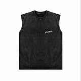 Purple Brand Distressed Tank T Shirts Distressed Sleeveless T-shirt Vest