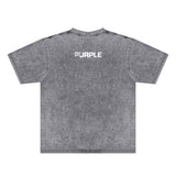 Purple Brand Distressed T Shirts Short Sleeve