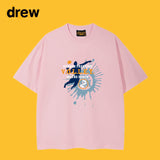 Drew T Shirts Cotton Short-Sleeved Printed T-shirt