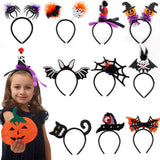 Halloween headband Halloween Party Headband – 3D Witch Hat & Spider Design