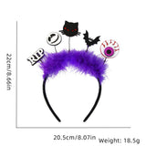 Halloween headband Halloween Headband – Party Decoration & Photo Prop with Bats, Cats & Pumpkins