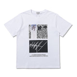 C.e t shirts black and white creative photo men's and women's short sleeves