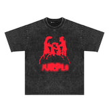Purple Brand Distressed T Shirts Short Sleeve
